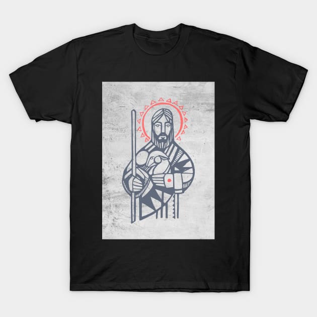 Jesus Christ Good Shepherd T-Shirt by bernardojbp